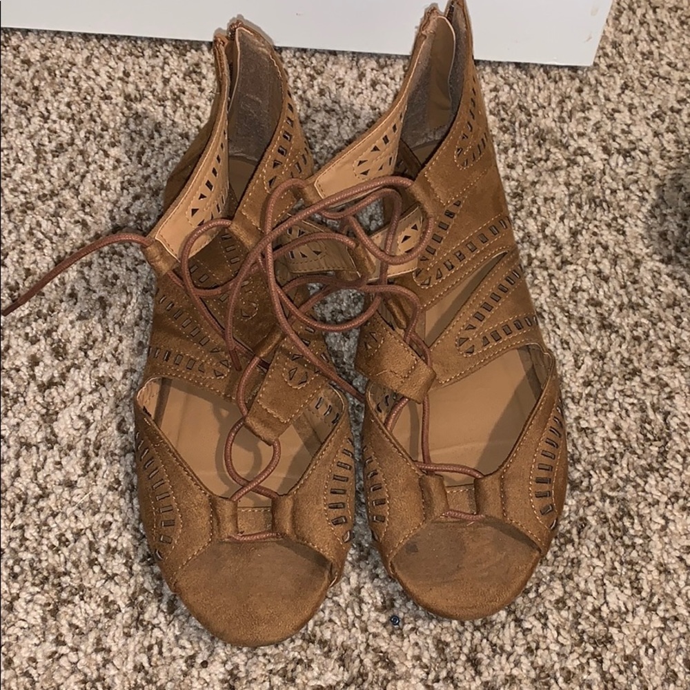 Lace up sandals
